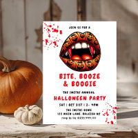 Vampier Rode tanden Pompoen Lippen Halloween feest