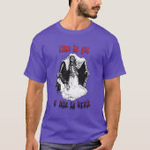  Vampier Skeleton Art Fun Halloween T-shirt (Voorkant)