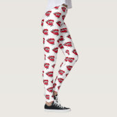 Vampier Soms bijt ik Halloween Leggings wit (Rechts)
