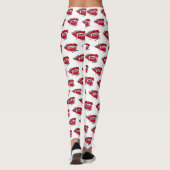 Vampier Soms bijt ik Halloween Leggings wit (Achterkant)