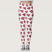 Vampier Soms bijt ik Halloween Leggings wit (Voorkant)
