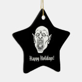 Vampier Spooky Horror Dracula Keramisch Ornament (Rechts)
