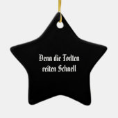 Vampier Spooky Horror Dracula Keramisch Ornament (Achterkant)