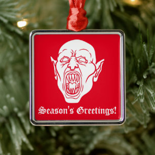 Vampier Spooky Horror Film Dracula Metalen Ornament