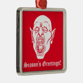 Vampier Spooky Horror Film Dracula Metalen Ornament (Rechts)