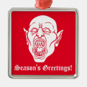 Vampier Spooky Horror Film Dracula Metalen Ornament (Voorkant)