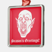Vampier Spooky Horror Film Dracula Metalen Ornament (Links)