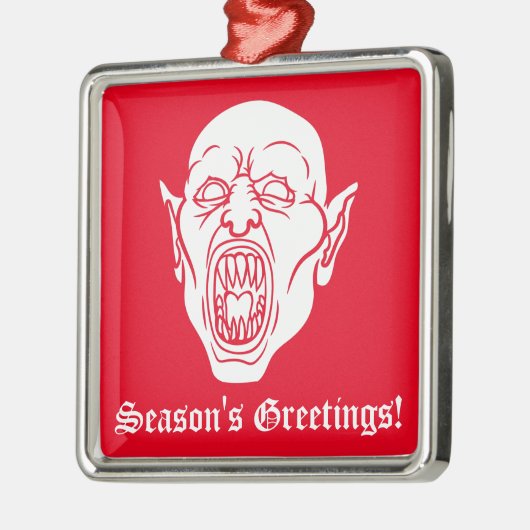 Vampier Spooky Horror Film Dracula Metalen Ornament (Links)