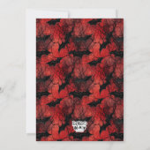 Vampier Tanden Halloween Rood Bloed Kostuum Party Kaart (Achterkant)