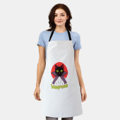 Vampier Vampier Kat Grappig Halloween Kattenkostuu Schort (Gedragen)