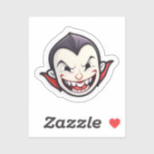 Vampier Vibes: Halloween Ghoul en Vampier Sticker (Vel)
