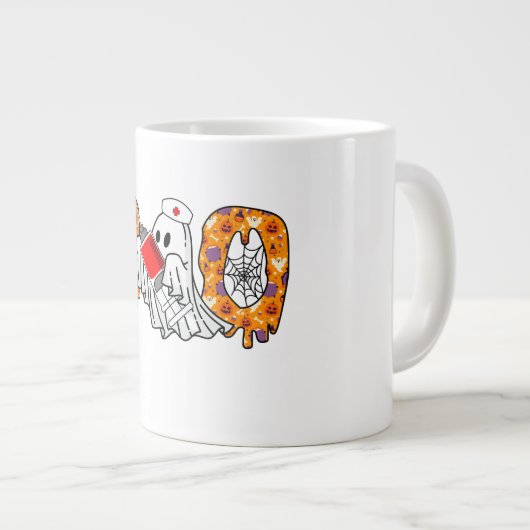 Vampier Vibes | Halloween Grote Koffiekop (Voorkant rechts)