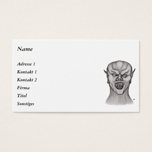 Vampier Visitekaartje (Voorkant)
