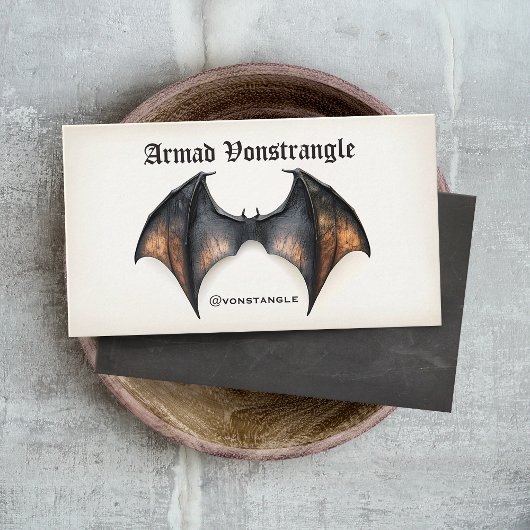 Vampier vleermuis  visitekaartje