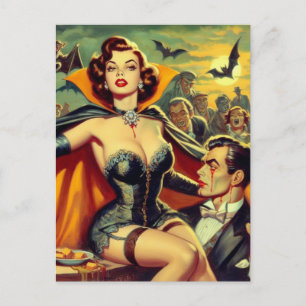 Vampier Vrouw Briefkaart