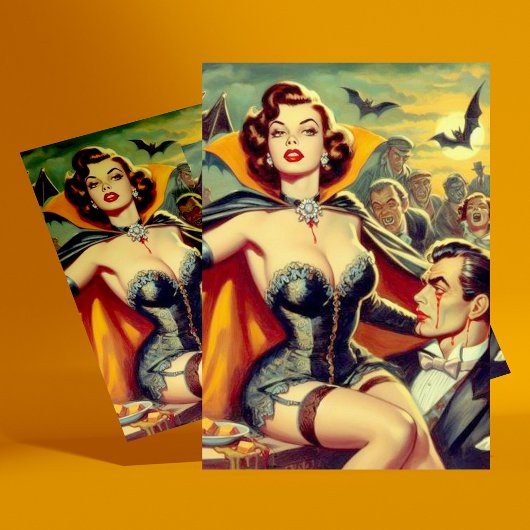  Vampier Vrouw Briefkaart