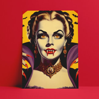 Vampier Vrouw Briefkaart