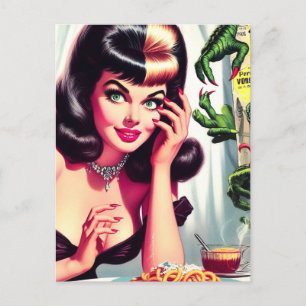  Vampier Vrouw Briefkaart