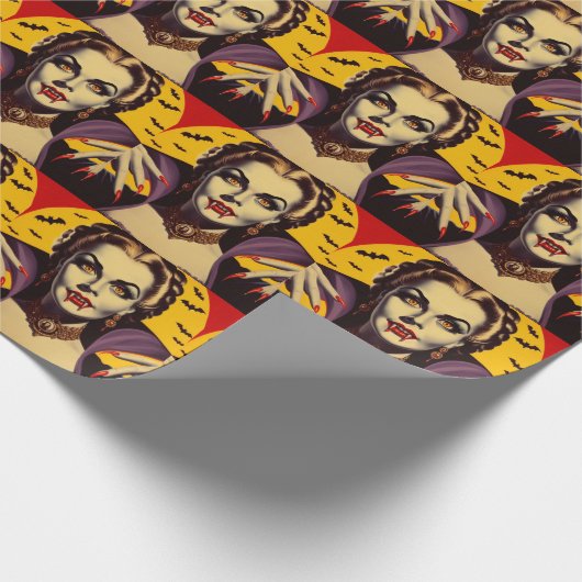  Vampier Vrouw Cadeaupapier (Hoek)