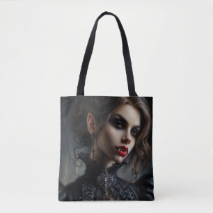 Vampier Vrouw Gothic Fantasy Tote Bag