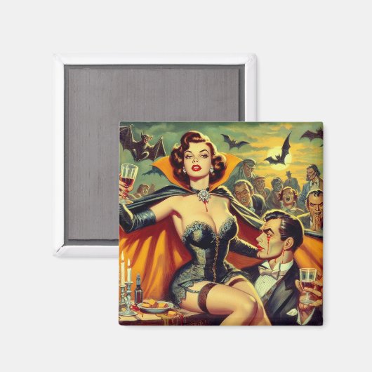 Vampier Vrouw Magneet (Voorkant / Achterkant)