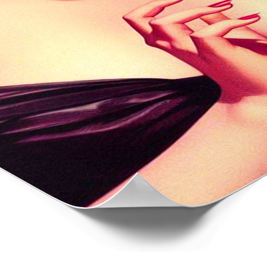 Vampier Vrouw Poster (Hoek)