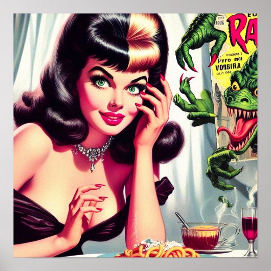 Vampier Vrouw Poster (Voorkant)