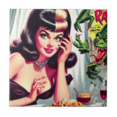 Vampier Vrouw Tegeltje (Voorkant)