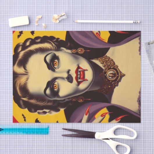  Vampier Vrouw Tissuepapier (Craft)