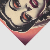 Vampier Vrouw Tissuepapier (Detail)