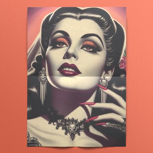  Vampier Vrouw Tissuepapier