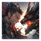 Vampier vs weerwolf foto afdruk (Voorkant)