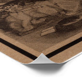 Vampier Warning Poster. Halloween party decor. Poster (Hoek)