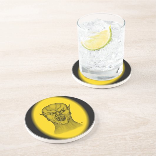 Vampier Zandsteen Onderzetter (Zijkant)