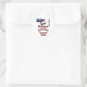 Vampier zonnebrandcrème ronde sticker (Tas)