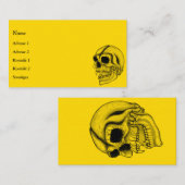 Vampier Zwart-geel design Visitekaartje (Voorkant / Achterkant)