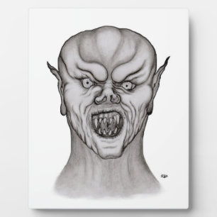 Vampier zwart-wit design fotoplaat