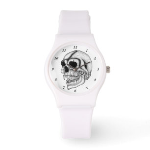 Vampier Zwart-wit design Horloge