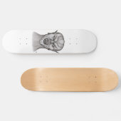 Vampier zwart-wit design persoonlijk skateboard (Horizontaal)