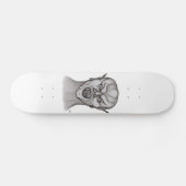 Vampier zwart-wit design persoonlijk skateboard (Horizontaal)