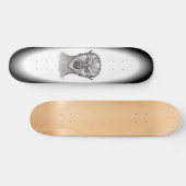 Vampier zwart-wit design persoonlijk skateboard (Horizontaal)