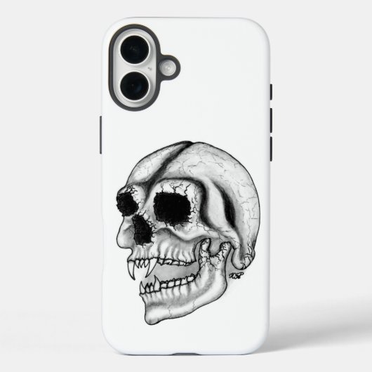 Vampier zwart-wit ontwerp Case-Mate iPhone case (Achterkant)