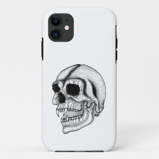 Vampier zwart-wit ontwerp Case-Mate iPhone case (Achterkant)