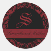 Vampierbruid Monogram Sticker (Voorkant)