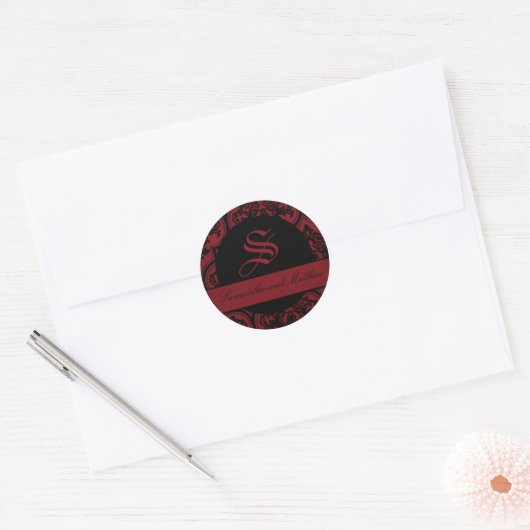 Vampierbruid Monogram Sticker (Envelop)