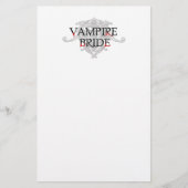 Vampierbruid Stationery Briefpapier (Voorkant)