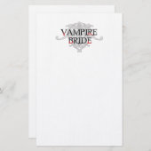 Vampierbruid Stationery Briefpapier (Voorkant / Achterkant)