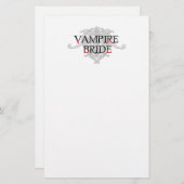 Vampierbruid Stationery Briefpapier (Voorkant / Achterkant)