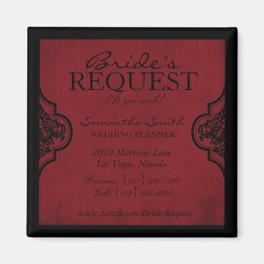 Vampierbruid Zakelijke magneet (Voorkant)