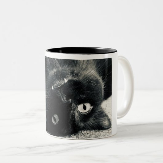 Vampiercat Tweekleurige Koffiemok (Voorkant rechts)